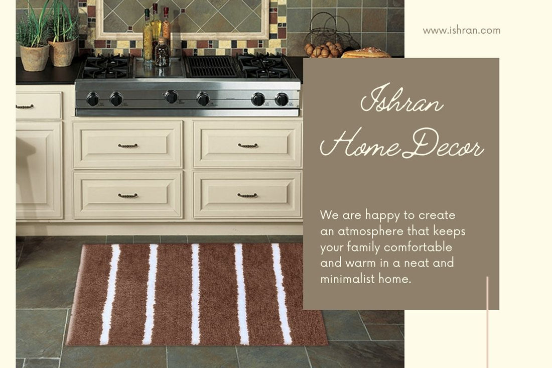 Luxury Microfiber Bathmat 40x60 cm | Water Absorbent Non-Slip Floor Mat | Ishran