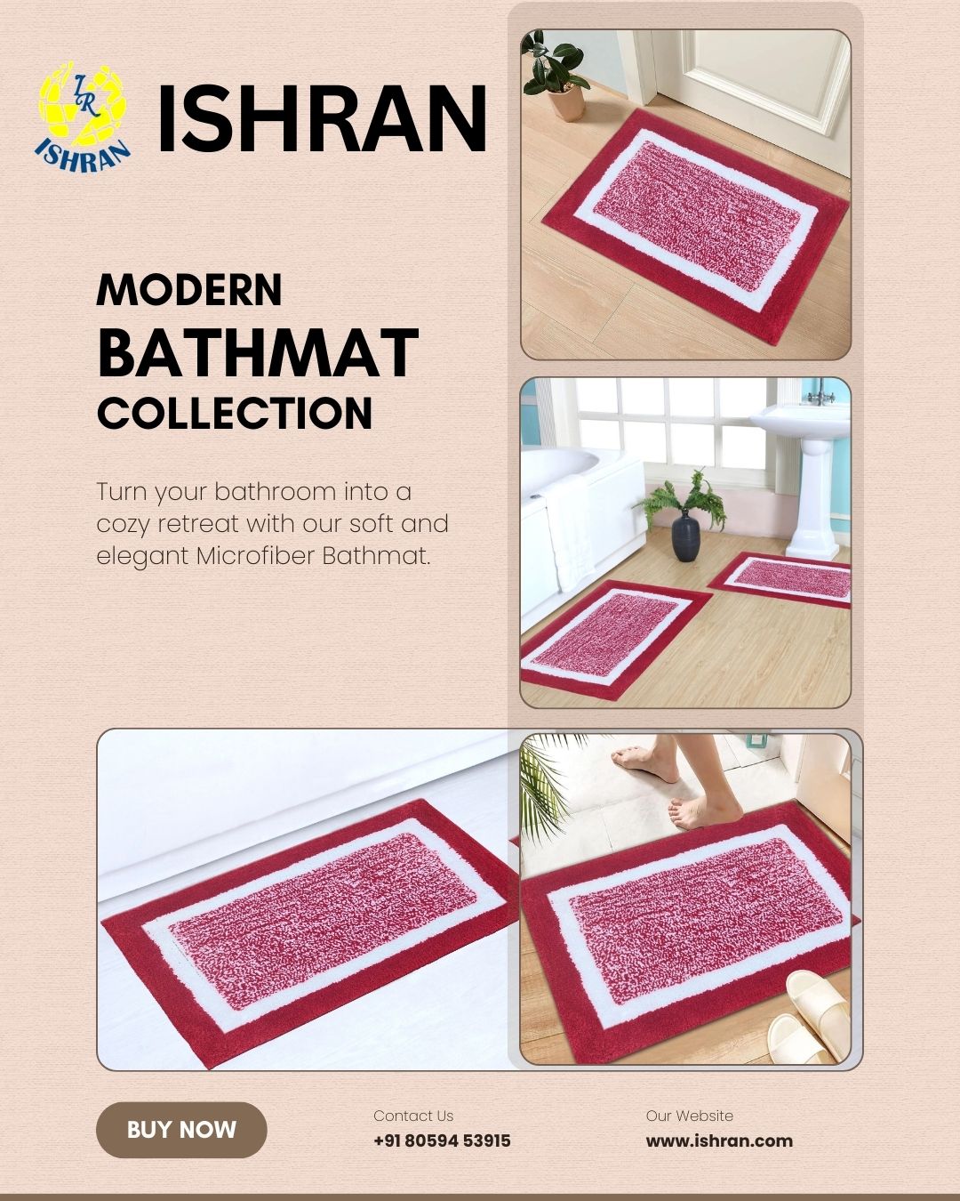 Luxury Microfiber Bathroom Comfort | Ishran |