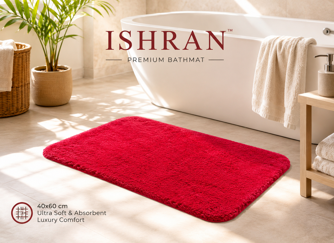 Is ISHRAN Red Premium Bathmat the Best Stylish Bathroom Upgrade?