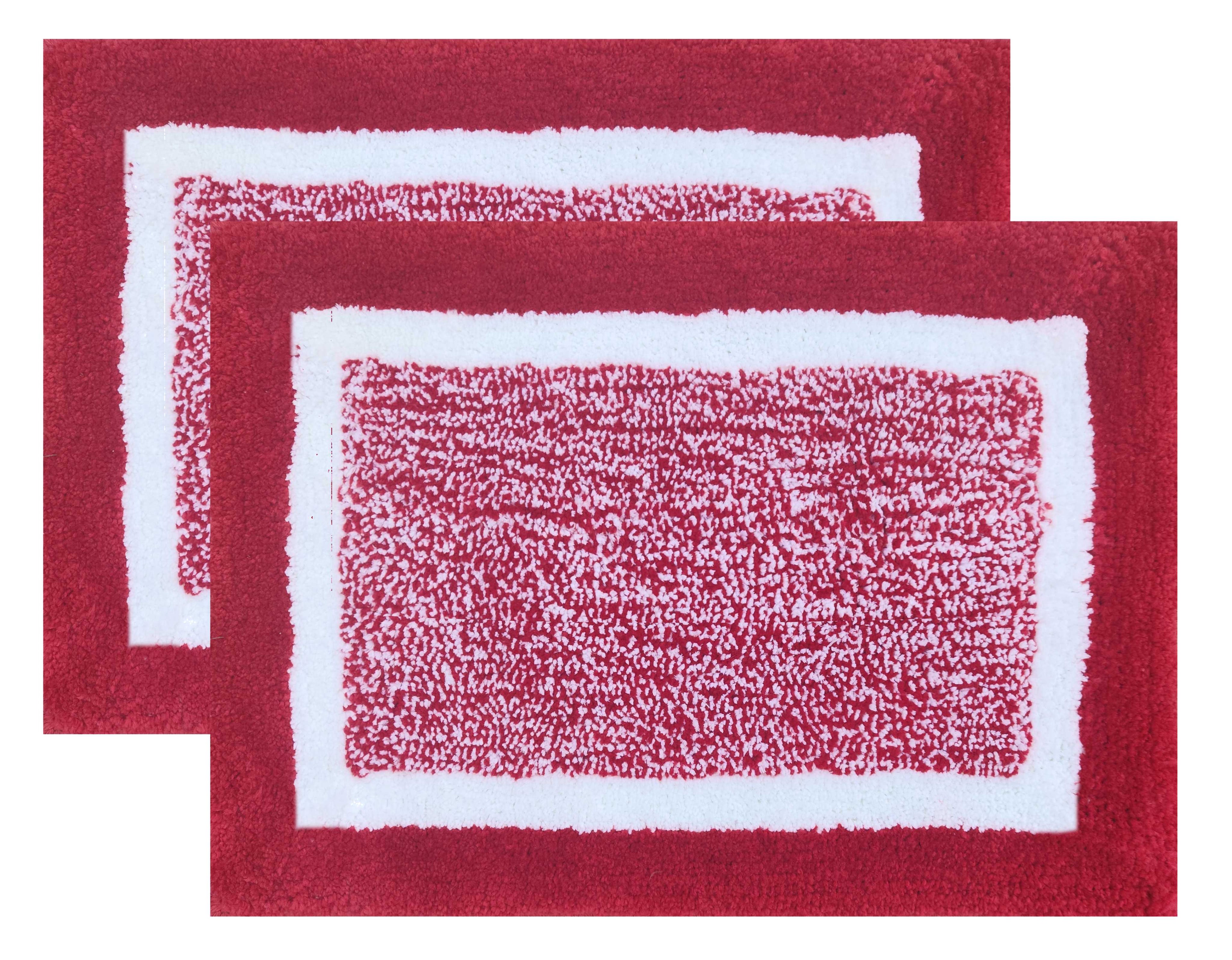 Heavy GSM microfiber door mat set 2 pcs bathroom bathmat carpet
