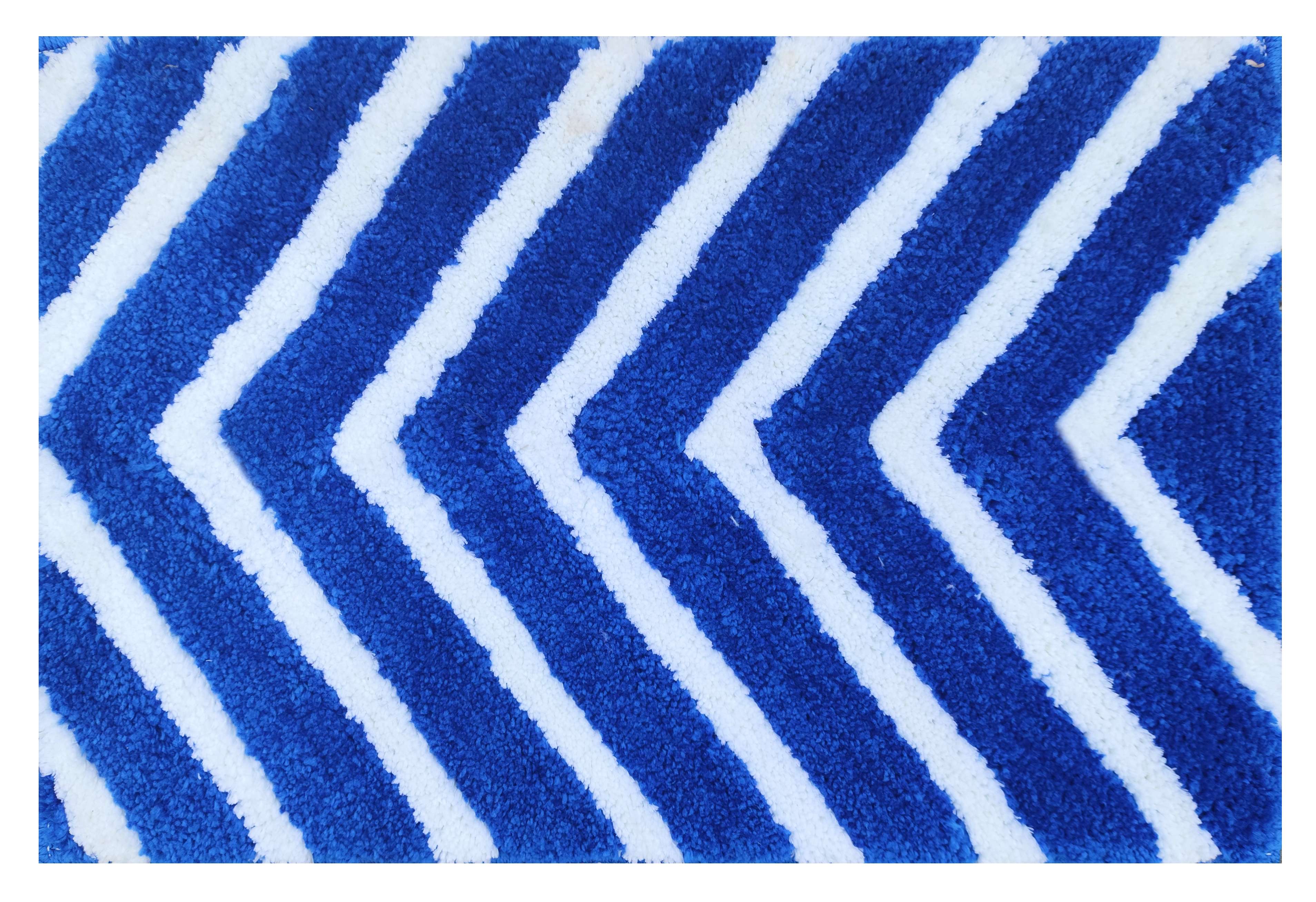 Ishran microfiber floor rug set 2 pcs arrow design absorbent bathmat 40x60 cm