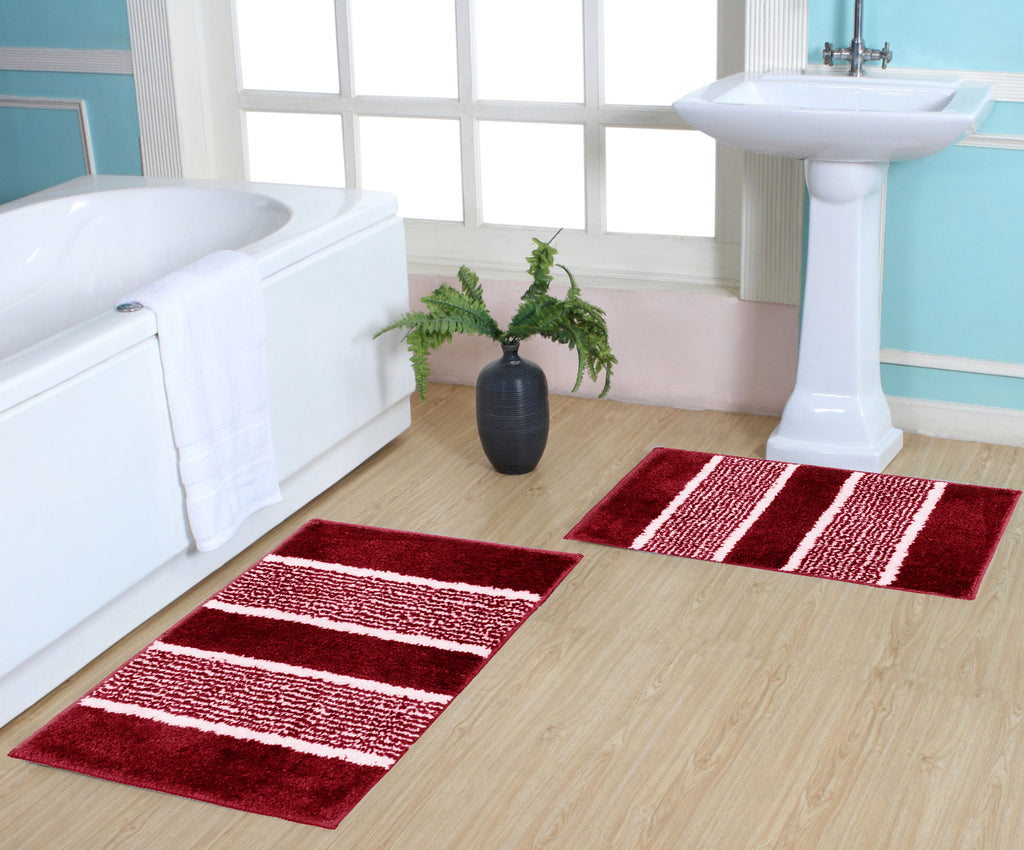 Stylish microfiber bath rug doormat for home bathroom décor