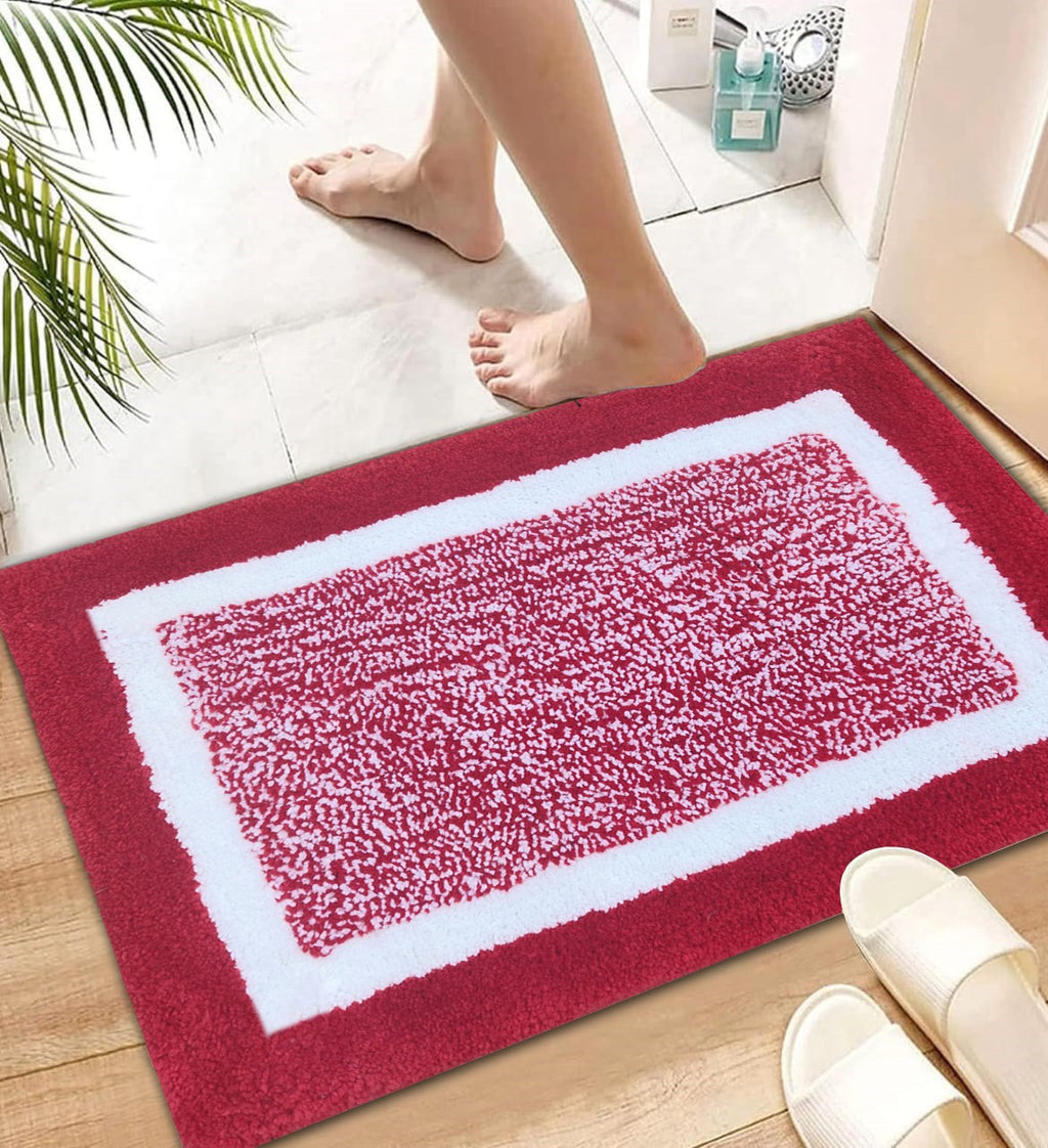 Modern microfiber door mat set heavy bathmat carpet for bathroom