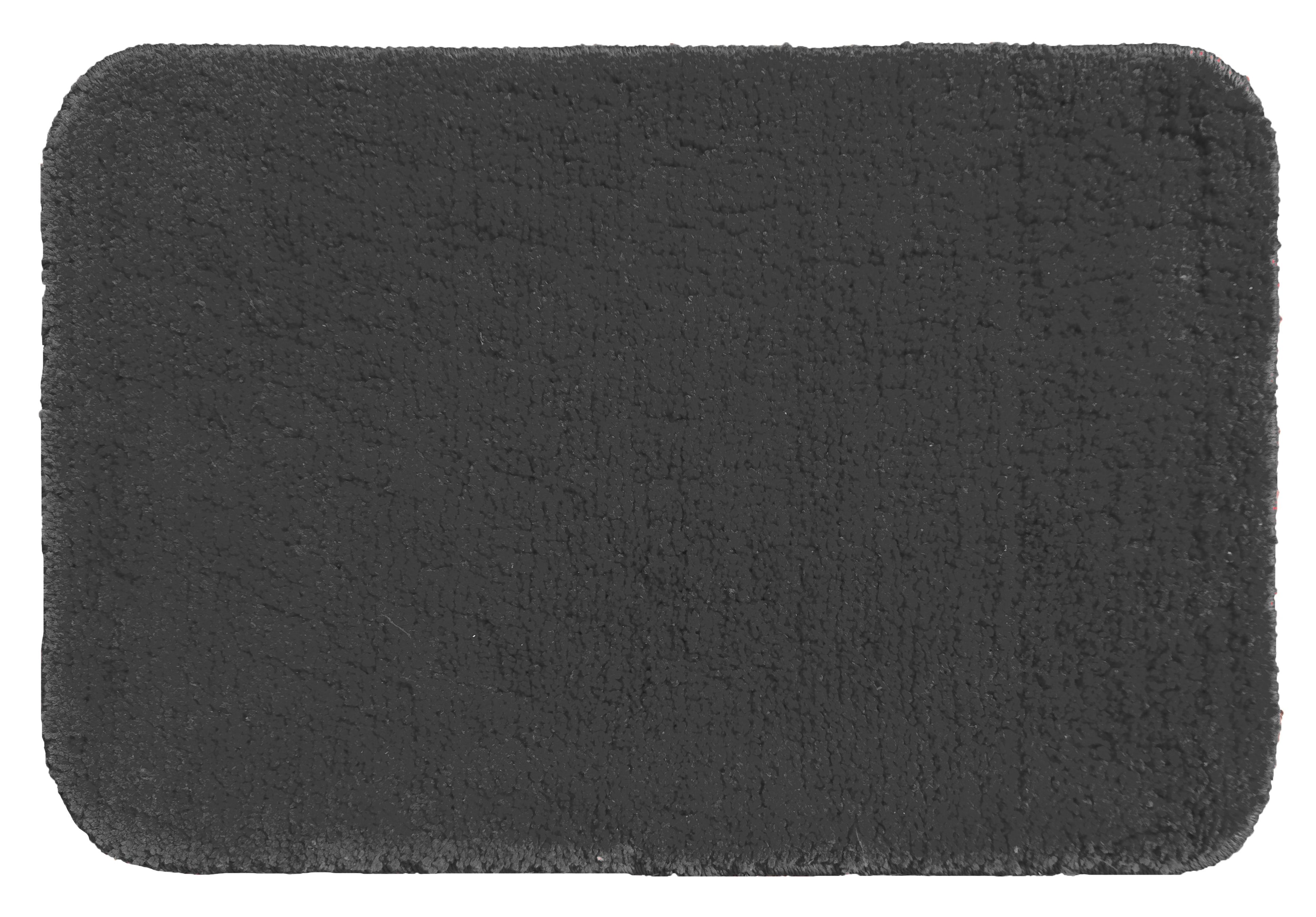 Area Rug | Microfiber Solid Bathmat 2Pcs set | Ishran - Premium comfort bath mat in dark gray color