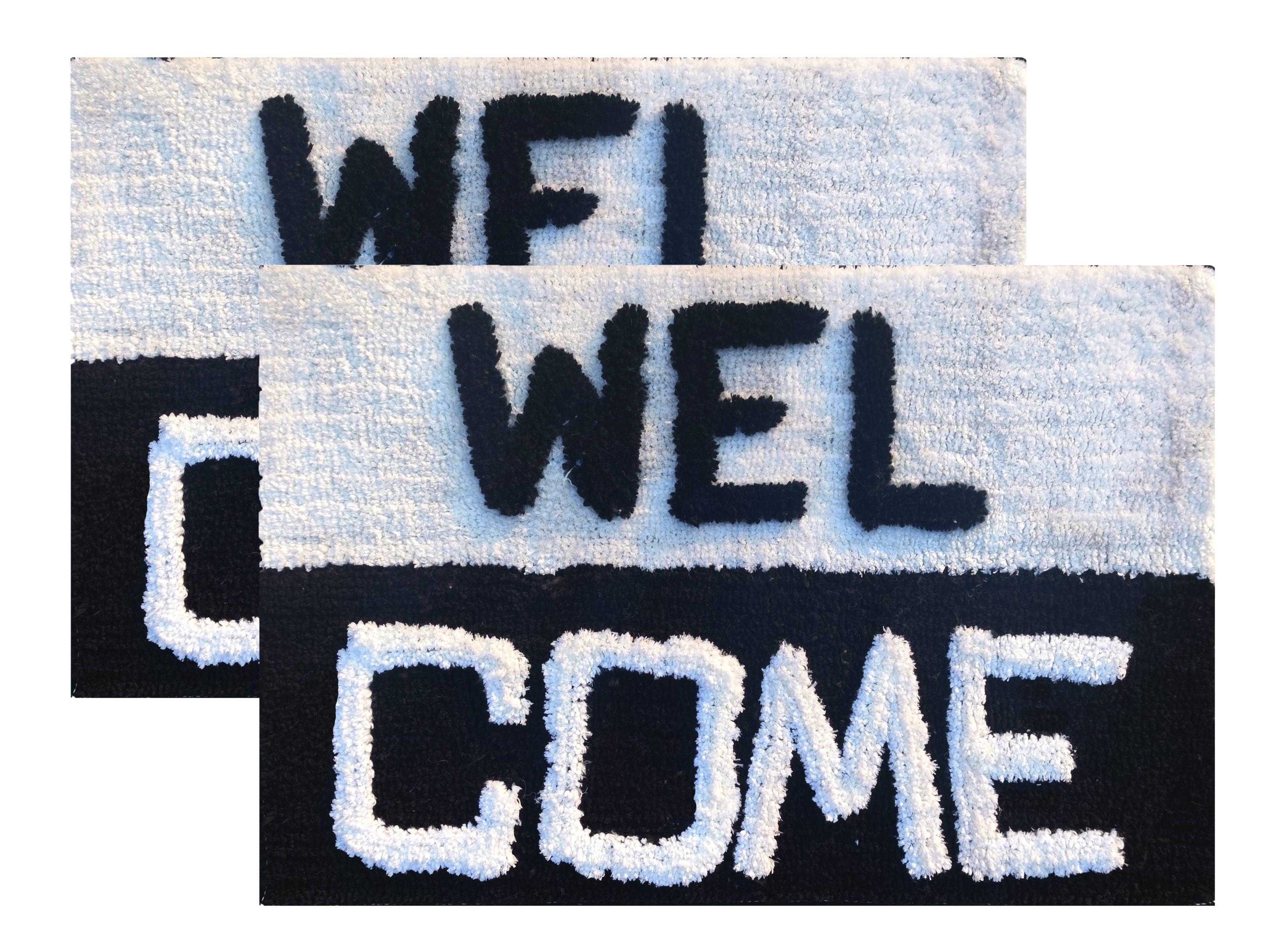 Luxury microfiber bathmat welcome design soft plush bathroom rug